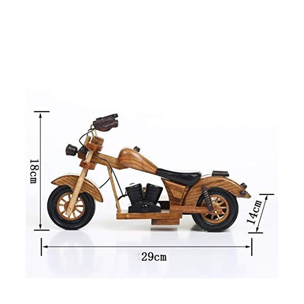 JacCos Casier à vin, Support Mural casier à vin de Moto Vintage pour Table | Porte-Bouteille de vin | Support à vin Rustique 