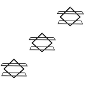 Ciieeo 3 Pièces Casiers à Vin Muraux Vin Monté Casier à Vin Résistant Casier à Vin Rouge Étagère à Vin Casier à Vin pour Mur 