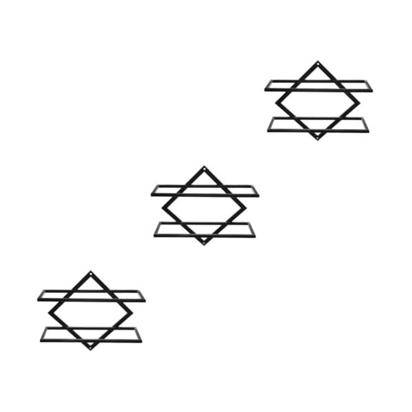 Ciieeo 3 Pièces Casiers à Vin Muraux Vin Monté Casier à Vin Résistant Casier à Vin Rouge Étagère à Vin Casier à Vin pour Mur 