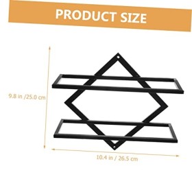 Ciieeo 3 Pièces Casiers à Vin Muraux Vin Monté Casier à Vin Résistant Casier à Vin Rouge Étagère à Vin Casier à Vin pour Mur 