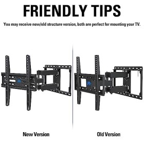 Mounting Dream Support mural TV pivotant et inclinable Support mural TV à bras double pour la plupart des téléviseurs LED, LC