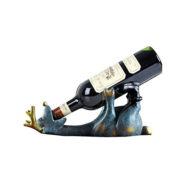 SHERAF Casier à vin sur Pied Casier à vin de Style européen en Forme de cerf Casier à vin adapté aux Ornements de décoration 