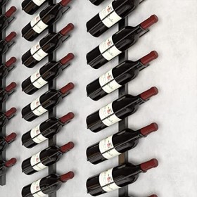 Casier à vin Mural étagère de Rangement Murale Suspendue Bouteille de vin Organisateur daffichage en Fer forgé pour Bar Cave