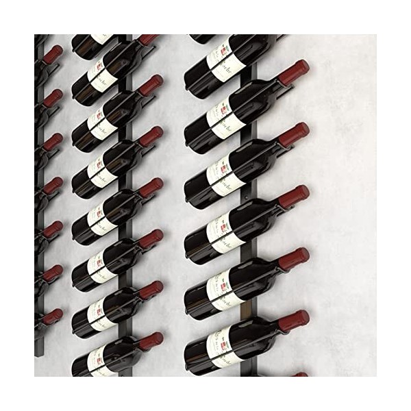 Casier à vin Mural étagère de Rangement Murale Suspendue Bouteille de vin Organisateur daffichage en Fer forgé pour Bar Cave