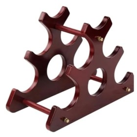 Casier à vin en Bambou Casier à vin en Bois à 3 Niveaux, 5 conteneurs, Armoire de comptoir, Support de Bouteille de vin, étag