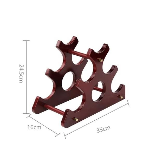 Casier à vin en Bambou Casier à vin en Bois à 3 Niveaux, 5 conteneurs, Armoire de comptoir, Support de Bouteille de vin, étag