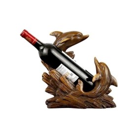 EINES Casier à vin de comptoir Casier à vin en Forme de Dauphin, décoration de Cuisine, Restaurant, casier à vin en résine, A