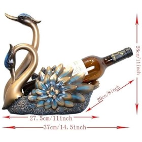 EINES Casier à vin de comptoir Support de Stockage de vin en Forme de Cygne, décoration de Cuisine, Salle à Manger, Armoire à