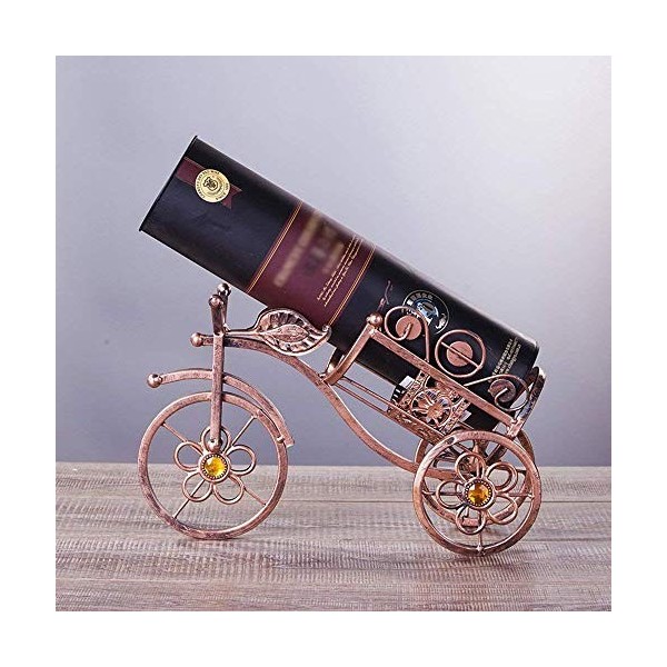 Casier à vin Accueil Support Rouge Support à Verre à Vin Bar S, Fer Art Tricycle Forme Créative Mode Armoire à Vin Décoration