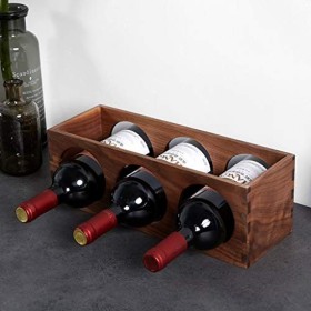 Casier à vin Ménage autonome Petit casier à vin de comptoir indépendant pouvant empiler 3 bouteilles dornements de décoratio