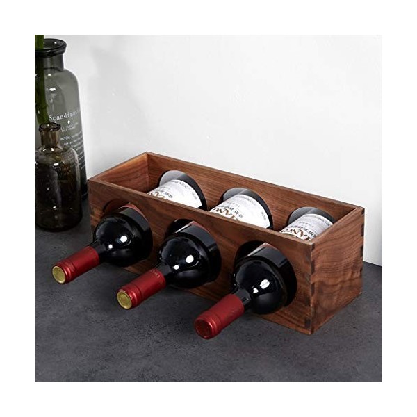 Casier à vin Ménage autonome Petit casier à vin de comptoir indépendant pouvant empiler 3 bouteilles dornements de décoratio