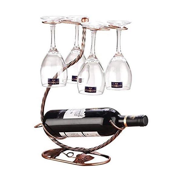 Casier à vin Fer-européen créatif Maison Suspendu Porte-gobelet Rouge Bouteille de vin étagère de Rangement Salon Armoire à v