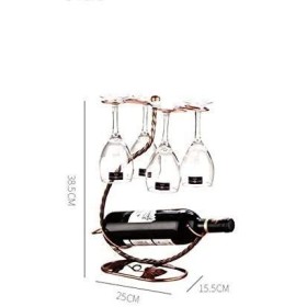 Casier à vin Fer-européen créatif Maison Suspendu Porte-gobelet Rouge Bouteille de vin étagère de Rangement Salon Armoire à v