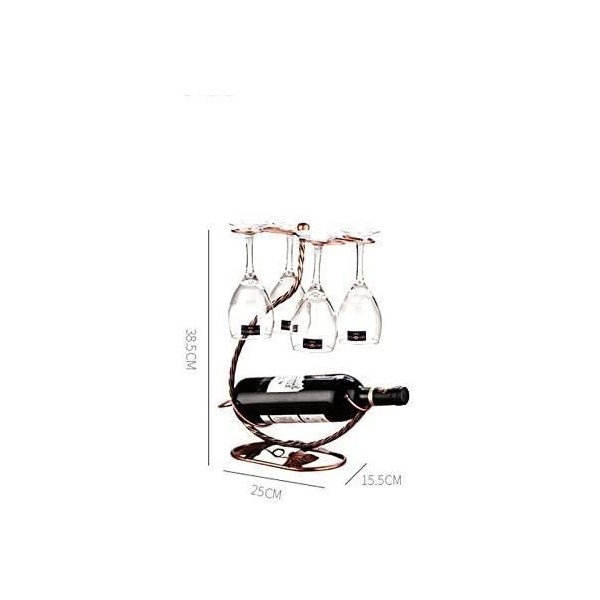 Casier à vin Fer-européen créatif Maison Suspendu Porte-gobelet Rouge Bouteille de vin étagère de Rangement Salon Armoire à v