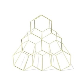 GaRcan Casier à vin Nordique en Fer Forgé en Nid dabeille Casier à Vin Ornements en Métal Salon Bar Armoire à Vin Décoration