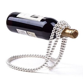 Casier à vin Collier de Perles dorées Casier à vin en Acier Inoxydable Piédestal à vin Support à Pince Suspension Champagne P