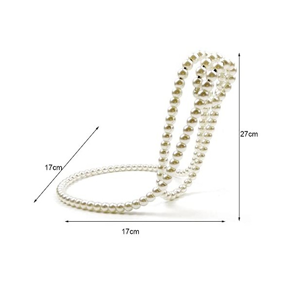 Casier à vin Collier de Perles dorées Casier à vin en Acier Inoxydable Piédestal à vin Support à Pince Suspension Champagne P