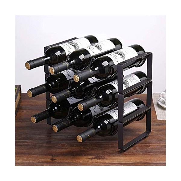 Casier à vin Casier à vin en Fer forgé de Style européen casier à vin superposé créatif casier à vin Multi-Bouteilles Bar cré