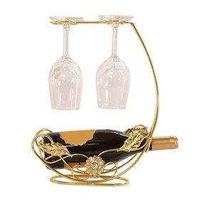 GaRcan Casier à vin Accueil Casier à vin Porte-gobelet à lenvers Décoration darmoire à vin européenne Porte-Bouteilles de v