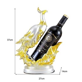 WAOCEO Casier à vin Statue de casier à vin de phénix, décoration Artisanale for Salon, TV, Armoire à vin, décoration de Maiso