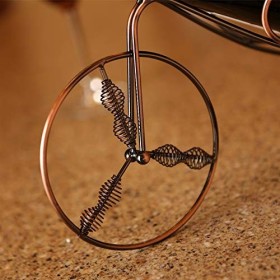 Casier à vin en Fer et Acier Inoxydable, casier à vin élégant à Trois Roues, casier à vin créatif, Ornements de décoration/ca