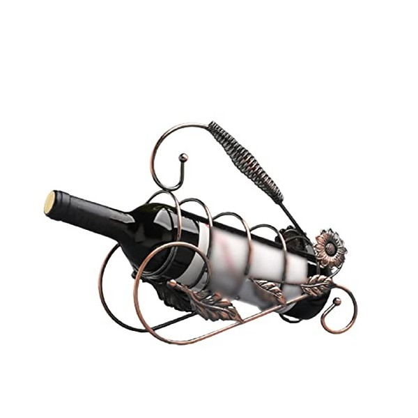 Casier à vin Casier à vin porte-bouteille porte-bouteille unique support en métal ameublement artisanat en métal for le stock