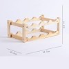 WaLdor Casier à vin Casier à vin Rouge Domestique, Ornements créatifs en Bois, Support de Rangement de Bouteilles de vin, Por