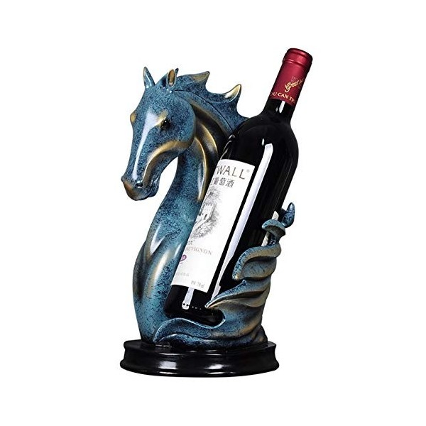 Casier à vin sur pied créatif en résine, casier à vin moderne et minimaliste pour la maison, le salon, tête de cheval, armoir