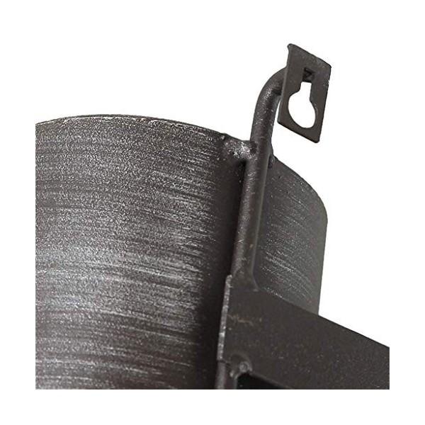 DameCo Casier à vin, Support Mural de casier à vin Vintage pour 5 Bouteilles en métal sur Pied |Étagère de Rangement Murale V