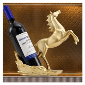 EINES Casier à vin de comptoir Supports décoratifs de casier à vin de Barre de Cuisine et Cadeaux décoratifs de Sculpture Sta