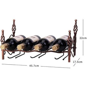 SCIAZA Casier à vin Mural en Fer, casier à vin Suspendu, Armoire à vin, Rangement de 4 Bouteilles Efficency