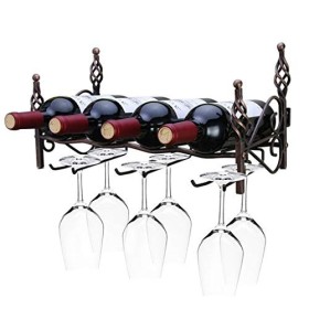 SOVORM Casier à vin Debout Creative Casier à vin Salon Cuisine Bar Décoration Murale Étagère de Rangement Casier à vin Compto