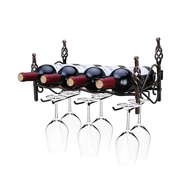 SOVORM Casier à vin Debout Creative Casier à vin Salon Cuisine Bar Décoration Murale Étagère de Rangement Casier à vin Compto