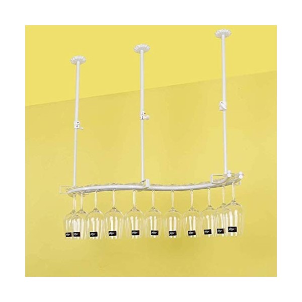 ELzEy Casier à vin Porte-gobelet à vin Rouge à lenvers Casier à vin Accueil Casier à vin Décoration darmoire à vin Facile à