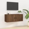 VEEKI Meuble TV, Meuble TV Suspendu, Meuble, Meuble TV avec Rangement，Meuble Industriel, Convient pour Salon ou Chambre, Mura