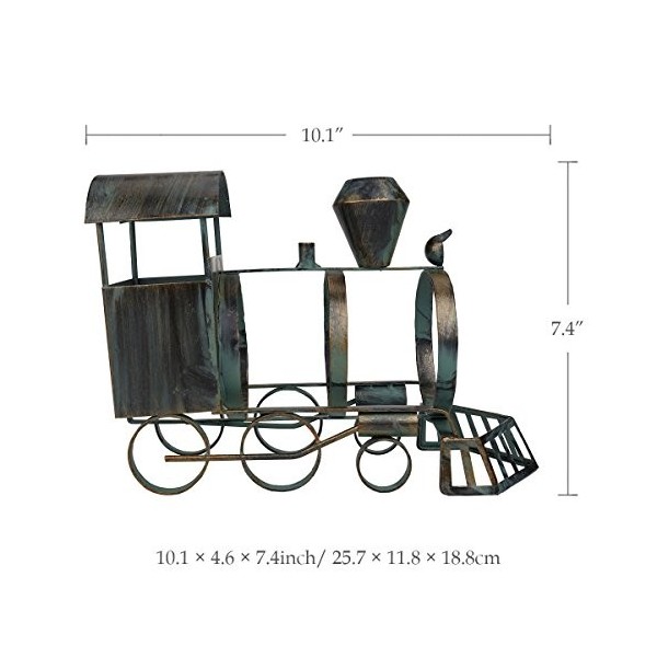 GaRcan Casier à vin Train Porte-Bouteille de Vin Fer Art Créatif Casier à Vin en Métal Classique Artisanat Support de Bouteil