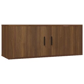 VEEKI Meuble TV, Meuble TV Suspendu, Meuble, Meuble TV avec Rangement，Meuble Industriel, Convient pour Salon ou Chambre, Mura