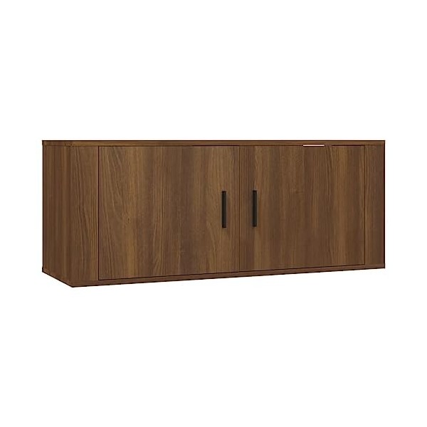 VEEKI Meuble TV, Meuble TV Suspendu, Meuble, Meuble TV avec Rangement，Meuble Industriel, Convient pour Salon ou Chambre, Mura