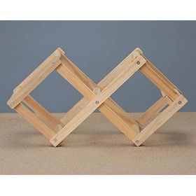 Casier à vin Casier à vin Support de vin Pliant Support de Stockage de vin en Bois présentoir Support dalcool Domestique Co