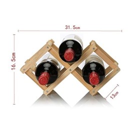 Casier à vin Casier à vin Support de vin Pliant Support de Stockage de vin en Bois présentoir Support dalcool Domestique Co
