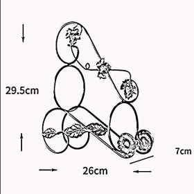 Casier à vin Accueil Support Rouge Support à Verre à Vin S, Fer Art Feuilles de Raisin Mode Créative Couleur Choix Multiple A