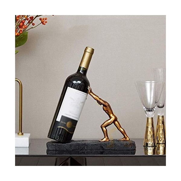 YWLETO Casier à vin Rouge, casier à vin, casier à vin Minimaliste, décoration Artistique, Armoire à vin de Salon