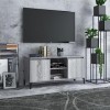 VEEKI Meuble TV, Meuble TV Suspendu, Meuble, Meuble TV avec Rangement，Meuble Industriel, Convient pour Salon ou Chambre, avec