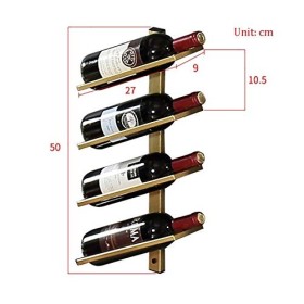 Qunine Armoire à vin casier à vin Mural présentoir Suspendu Cave à vin Bar ménage 4/6/8/10/12 étagère de Rangement pour Boute