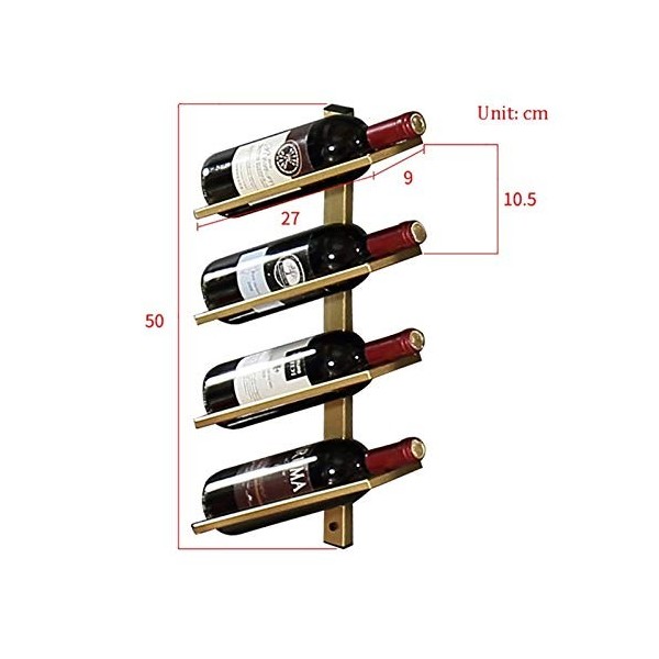 Qunine Armoire à vin casier à vin Mural présentoir Suspendu Cave à vin Bar ménage 4/6/8/10/12 étagère de Rangement pour Boute