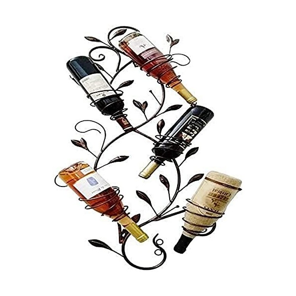 ANSNOW Support À Vin Étagère À Vin Style Rustique Tenture Murale Casier À Vin Restaurant Mur Casier À Vin Maison Casier À Vin