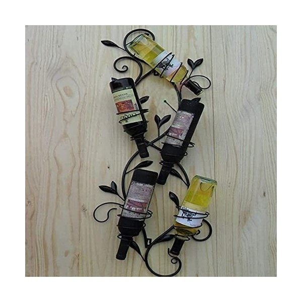 ANSNOW Support À Vin Étagère À Vin Style Rustique Tenture Murale Casier À Vin Restaurant Mur Casier À Vin Maison Casier À Vin