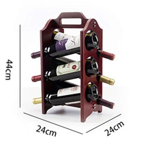 Casier à vin Casier à vin sur pied en bois massif Porte-bouteille de vin Étagères à vin naturelles Support à vin européen Cav