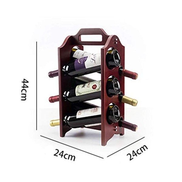Casier à vin Casier à vin sur pied en bois massif Porte-bouteille de vin Étagères à vin naturelles Support à vin européen Cav