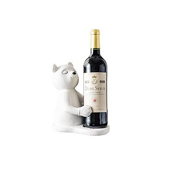 Casier à vin sur Pied de Style européen - Ours de Bienvenue - Décoration détagère en Verre à vin Rouge - Convient pour la dé